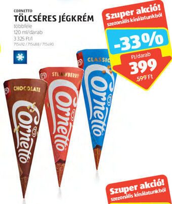 Cornetto Tölcséres jégkrém 120 ml