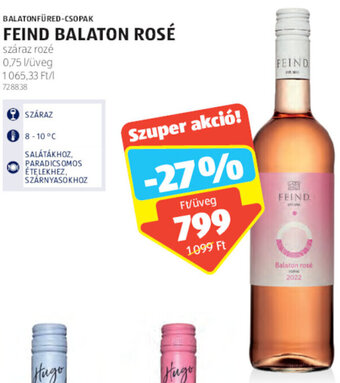 ALDI Balatonfüred-Csopak Feind balaton rosé 0,75 l ajánlat