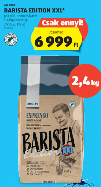 ALDI Amaroy Barista edition xxl 2,4 kg ajánlat
