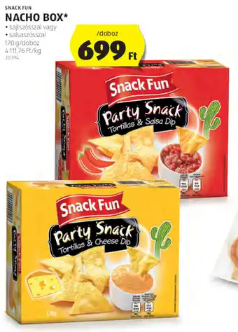 ALDI Snack Fun Nacho box 170 g ajánlat