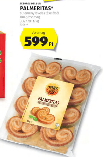ALDI Tesoros Del Sur Palmeritas 180 g ajánlat