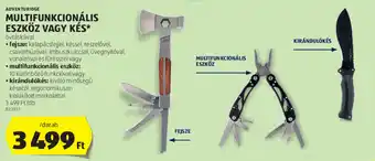 ALDI Adventuridge Multifunkcionális eszköz vagy kés 1 db ajánlat