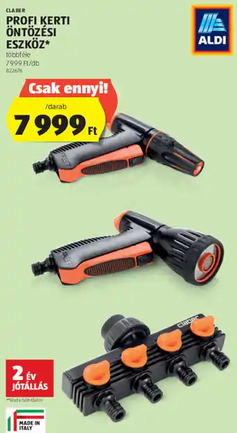 ALDI Claber Profi kerti öntözési eszköz 1 db ajánlat