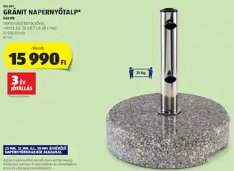 ALDI Belavi Gránit napernyőtalp 1 db ajánlat