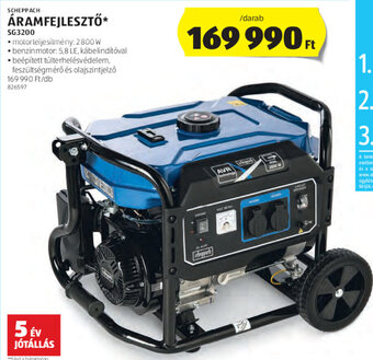 ALDI Scheppach Áramfejlesztő 1 db ajánlat