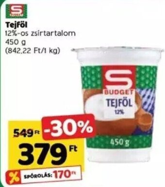 Spar Spar Tejföl 450 g ajánlat