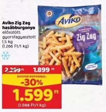 Spar Aviko Zig Zag hasábburgonya 1,5 kg ajánlat