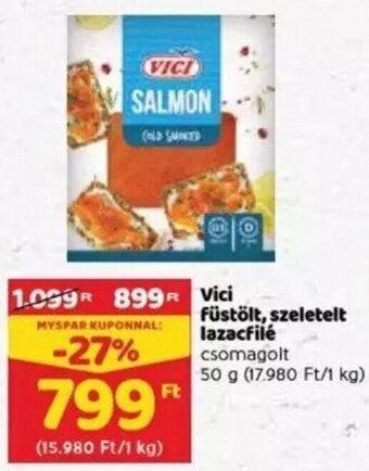 Spar Vici füstölt, szeletelt lazacfilé 50 g ajánlat