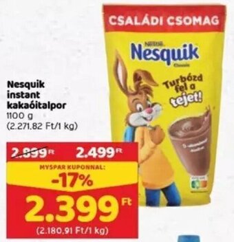 Spar Nesquik Instant kakaóitalpor 1100 g ajánlat