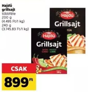 Spar Hajdú grillsajt 200 / 240 g ajánlat