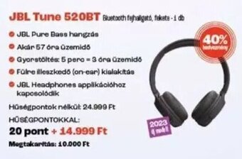 Spar Jbl Tune 520bt 1 db ajánlat