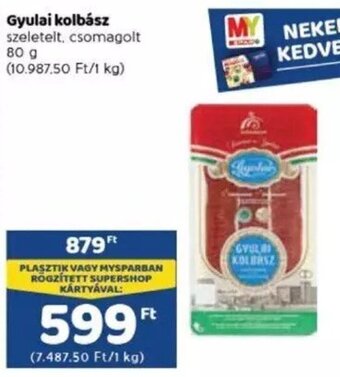 Spar Gyulai kolbász 80 g ajánlat
