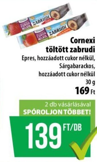 Coop Cornexi töltött zabrudi 30 g ajánlat