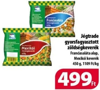Coop Jégtrade gyorsfagyasztott zöldségkeverék 450 g ajánlat