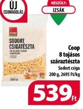 Coop Coop 8 tojásos száraztészta 200 g ajánlat