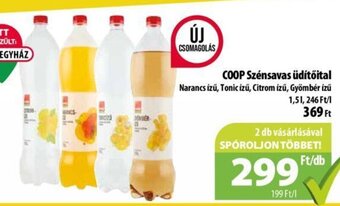Coop Coop Szénsavas üdítőital 1,5 l ajánlat