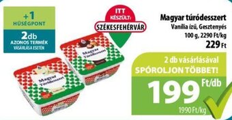 Coop Magyar túródesszert 100 g ajánlat