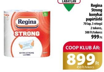Coop Regina Strong konyhai papírtörlő 2 tekercs ajánlat
