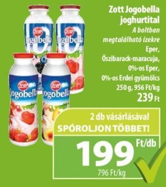 Zott Jogobella joghurtital 250 g