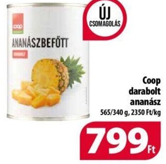 Coop Coop darabolt ananász 340 / 565 g ajánlat