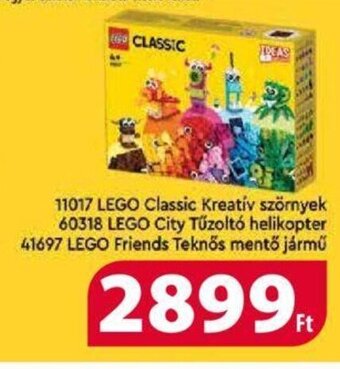 Coop Lego Classic kreatív szörnyek / city tűzoltó helikopter stb. 1 db ajánlat
