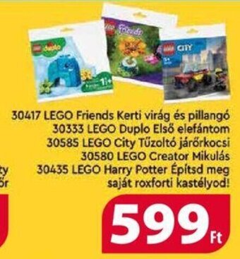 Lego Friends kerti virág és pillangó, duplo első elefántom stb. 1 db