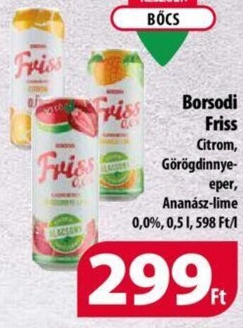 Coop Borsodi Friss 0,5 l ajánlat