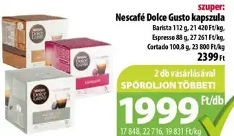 Coop Nescafé Dolce gusto kapszula 88 / 112 g ajánlat