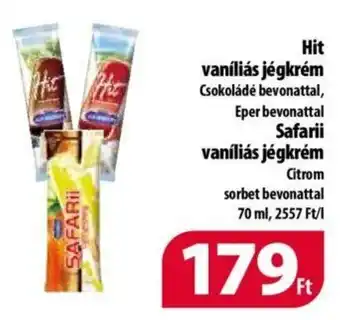 Coop Hit Vanílias jégkrém / safarii vaníliás jégkrém 70 ml ajánlat