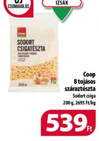 Coop Coop 8 tojásos száraztészta 200 g ajánlat