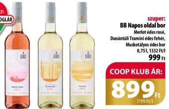 Coop BB Napos oldal bor 0,75 l ajánlat