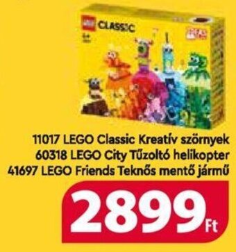 Coop Lego Classic kreatív szörnyek, city tűzoltó helikopter stb. 1 db ajánlat