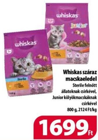 Coop Whiskas Száraz macskaeledel 800 g ajánlat