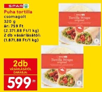Spar Spar Puha tortilla 320 g ajánlat