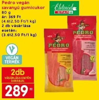 Pedro vegán savanyú gumicukor 80 g