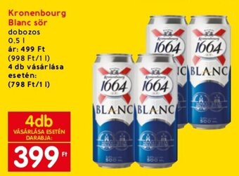 Kronenbourg Blanc sör 0,5 I