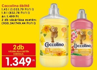 Spar Coccolino öblítő 1,45 / 1,8 l ajánlat