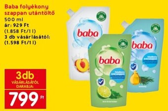 Baba folyékony szappan utántöltő 500 ml