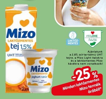 Spar Minden laktózmentes Mizo termék árából! ajánlat