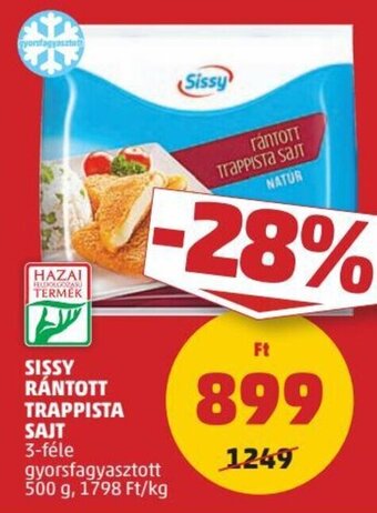 PENNY Sissy Rántott trappista sajt 500 g ajánlat