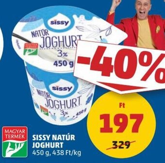 PENNY Sissy natúr joghurt 450 g ajánlat
