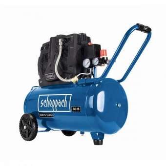 Scheppach hc 51 si csendes olajmentes kéthengeres kompresszor 50 literes, 8 bar