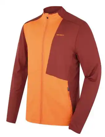 Husky pánska mikina na zips tarp zips m deep brick/orange,