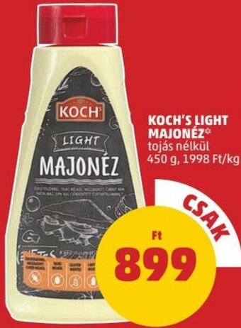 PENNY Koch's Light majonéz 450 g ajánlat