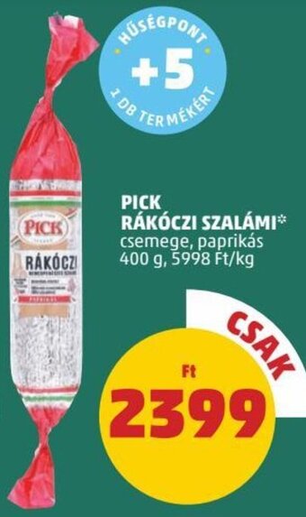 PENNY Pick Rákóczi szalámi 400 g ajánlat