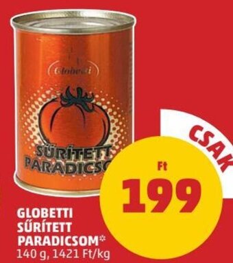 PENNY Globetti Sűrített paradicsom 140 g ajánlat