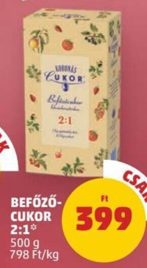 PENNY Befőző- cukor 2:1 500 g ajánlat