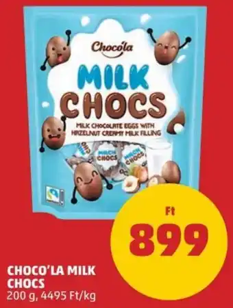 PENNY Choco'La Milk chocs 200 g ajánlat