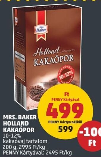 PENNY Mrs.Baker Holland kakaópor 200 g ajánlat