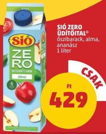 PENNY Sió Zero üdítőital 1 l ajánlat
